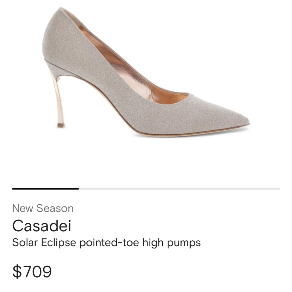 Casadei Solar Eclipse Pointed-Toe High Pumps - image 1